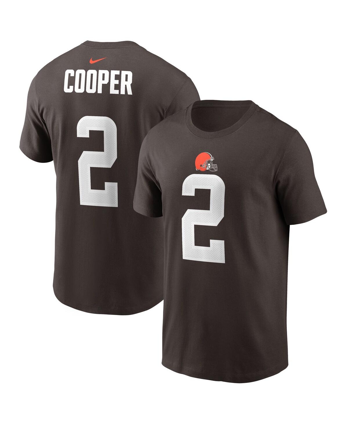 Shop Nike Men's  Amari Cooper Brown Cleveland Browns Player Name & Number T-shirt