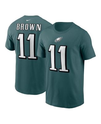 Men's Nike A.J. Brown Midnight Green Philadelphia Eagles Player Name & Number T-Shirt Size: Large