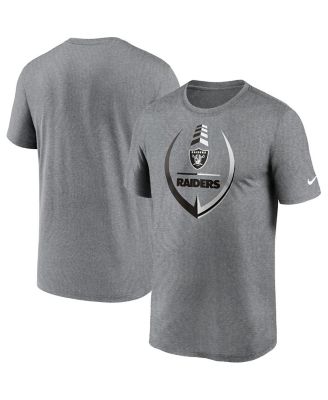 Men's Heathered Gray Las Vegas Raiders Icon Legend Performance T-shirt