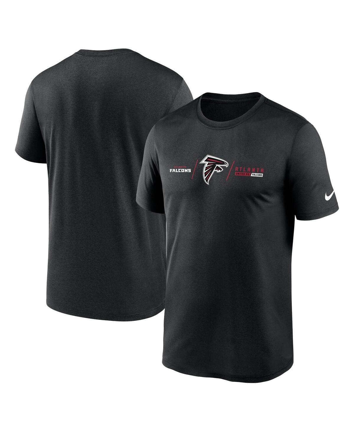 Shop Nike Men's  Black Atlanta Falcons Horizontal Lockup Legend T-shirt