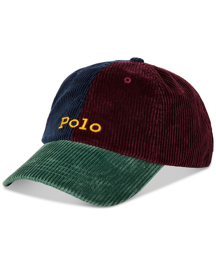 idee Brutaal Raak verstrikt Polo Ralph Lauren Men's Color-Blocked Corduroy Ball Cap & Reviews - Hats,  Gloves & Scarves - Men - Macy's
