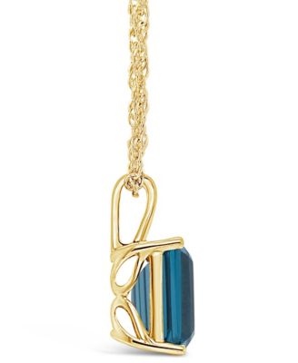 London Topaz (4-1/4 ct. t.w.) Pendant Necklace in 14K Yellow Gold