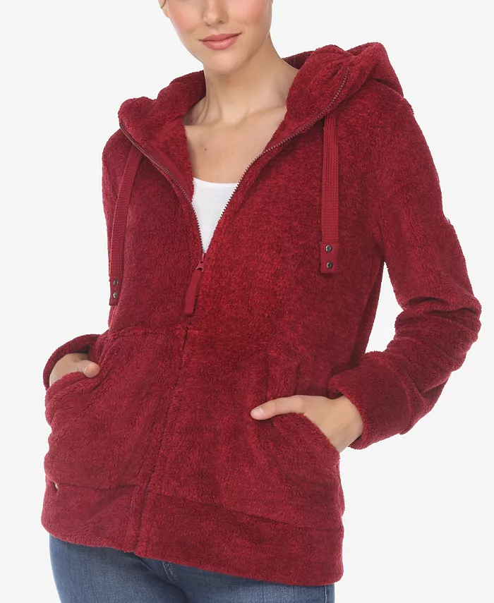 Women's Hooded Sherpa Jacket - thumbnail 10