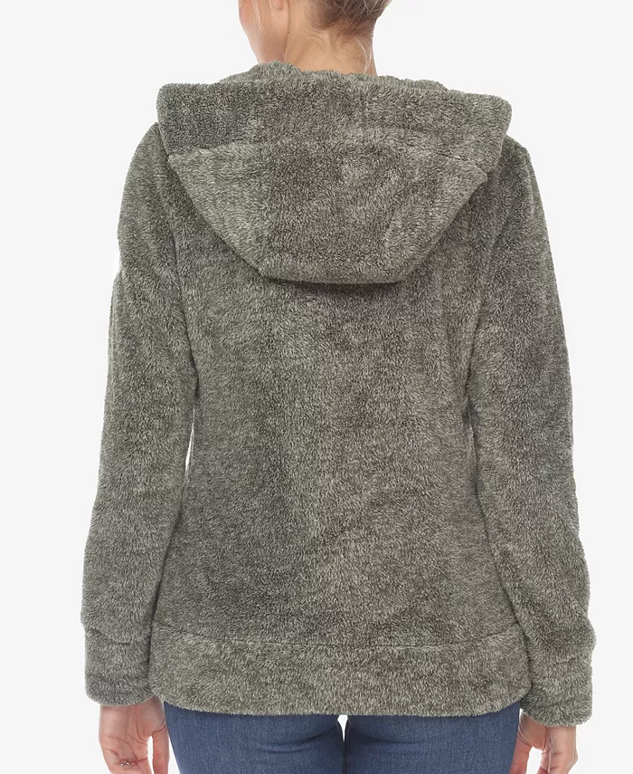Women's Hooded Sherpa Jacket - thumbnail 2