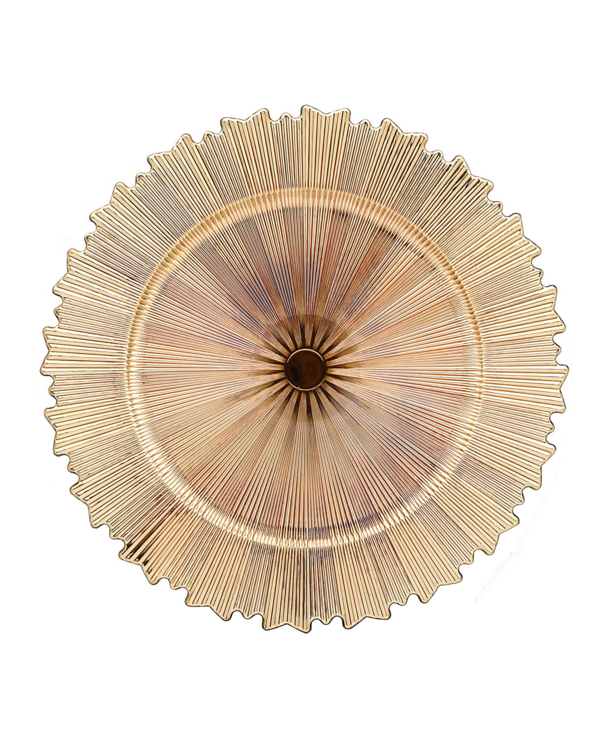 American Atelier Star Set of 4 Electroplated Charger Plates, Service For 4 - Gold-Tone