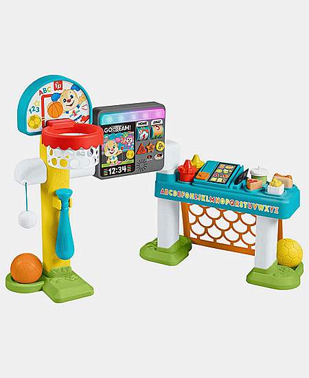 Fisher-Price Laugh & Learn Sports Activity Center Toddler Learning Toy, 4-in-1 Game Experience