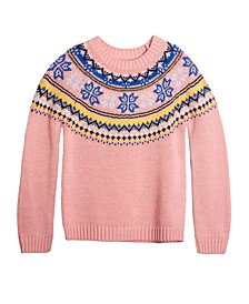 Big Girls Fair Isle Sweater, Created For Macy's 