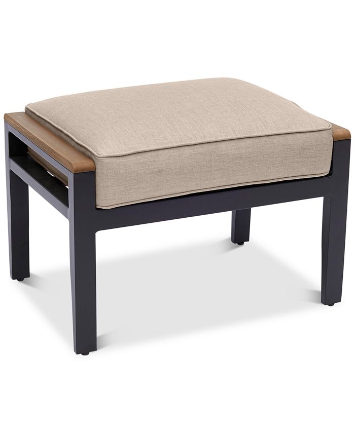 Agio CLOSEOUT! Stockholm Outdoor Ottoman with Outdoor Cushion, Created ...