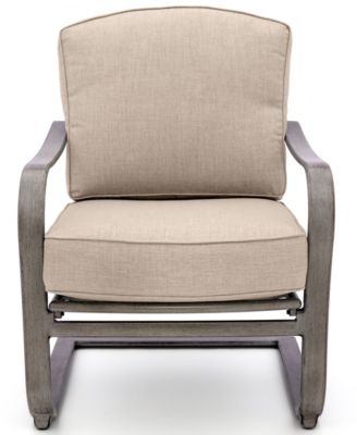 Agio CLOSEOUT! Tara 5-Pc. Round Fire Pit Chat Set (1 Fire Pit & 4 C-Spring Chairs), Created for Macy's 