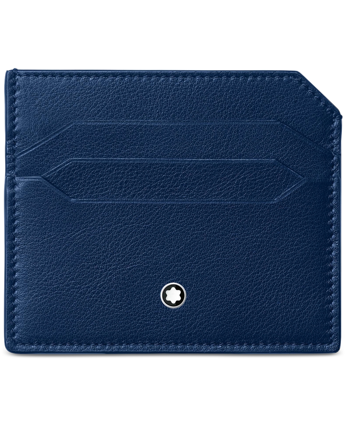 Montblanc Meisterstuck Selection Soft Card Holder 6cc In Blue