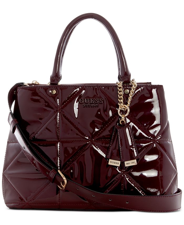 Miniature udarbejde Layouten GUESS Ellery Quilted Double Compartment Girlfriend Satchel - Macy's
