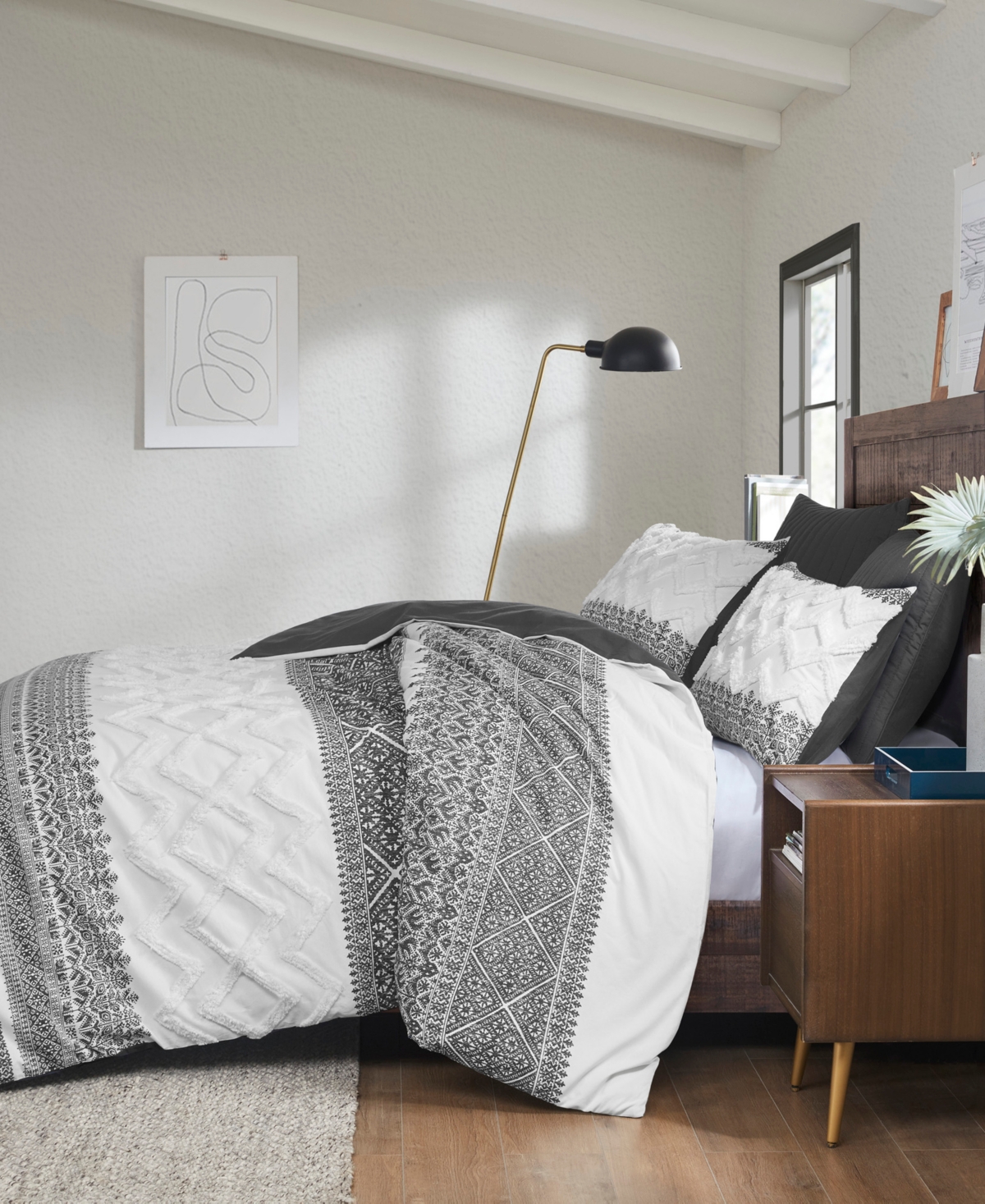 Ink+Ivy Mila Chenille 3-Pc. Duvet Cover Set