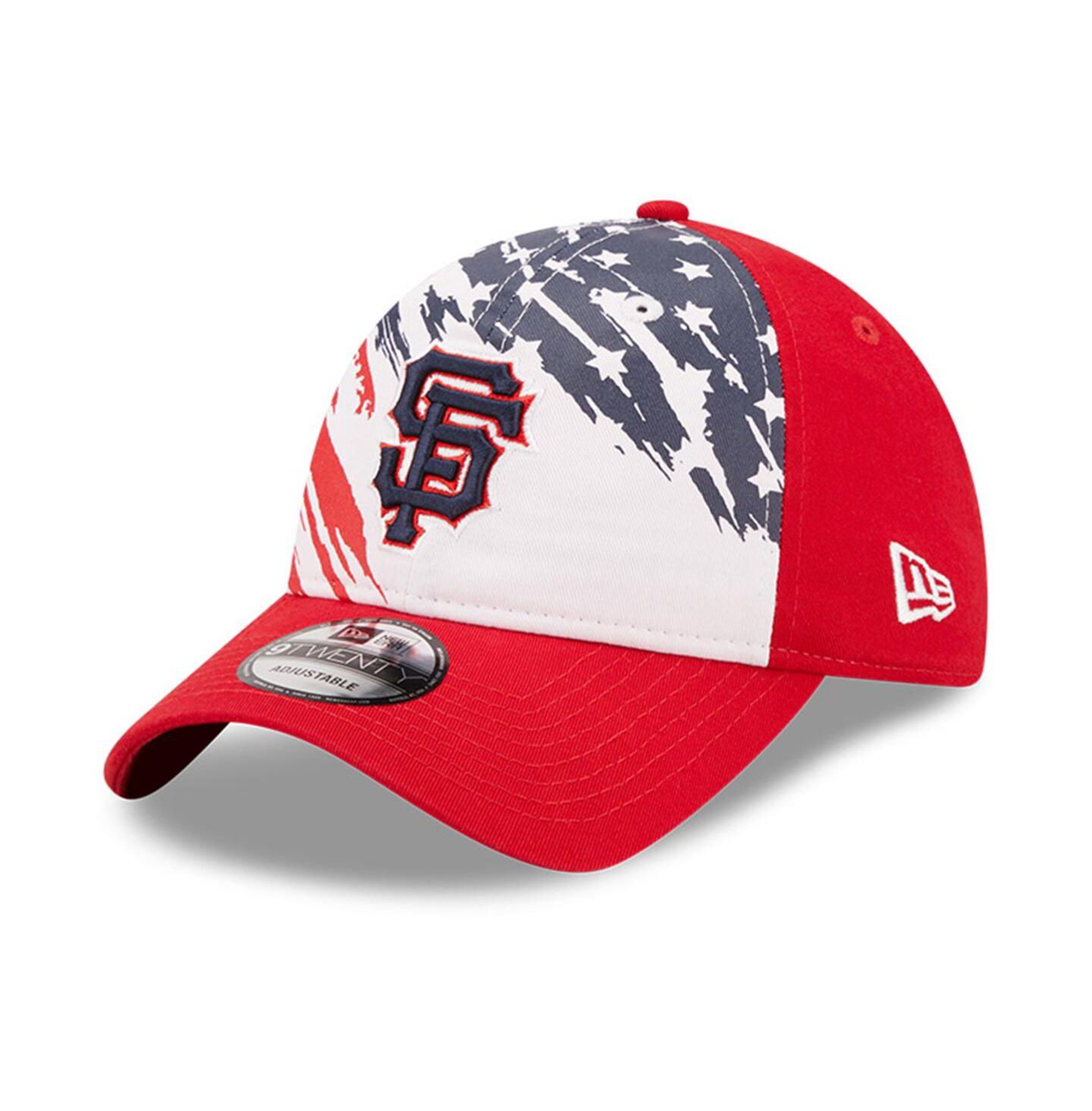 Мужская кепка New Era Red San Francisco Giants 2022 4Th Of July 9TWENTY Adjustable Hat — фото 2