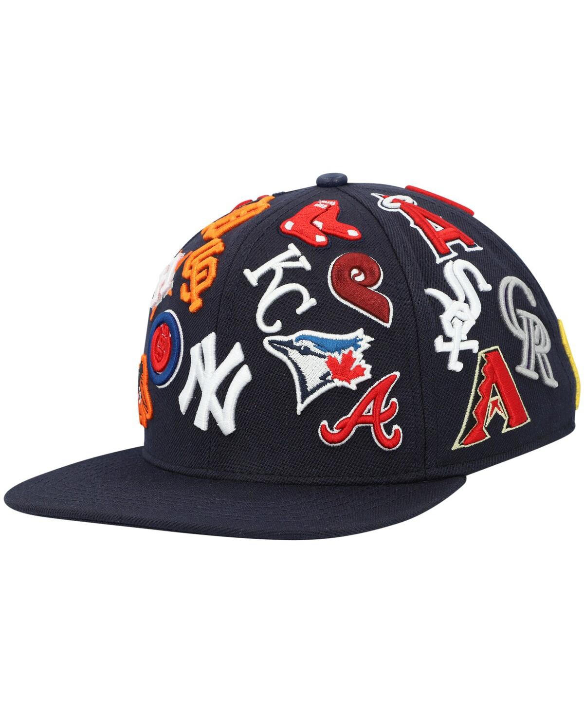 Shop Pro Standard Men's  Navy Mlb Pro League Wool Snapback Hat