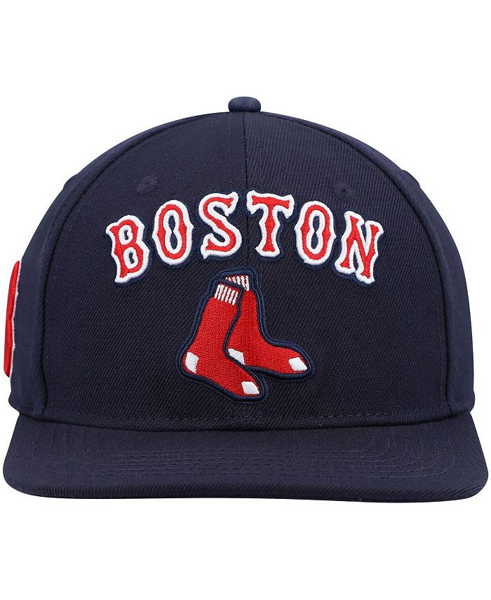 Pro Standard Men's Navy Boston Red Sox Stacked Logo Snapback Hat - Macy's