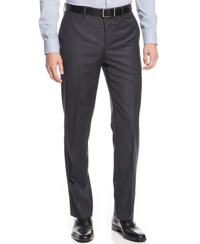 DKNY Charcoal Solid Extra-Slim-Fit Suit & Reviews - Suits & Tuxedos ...