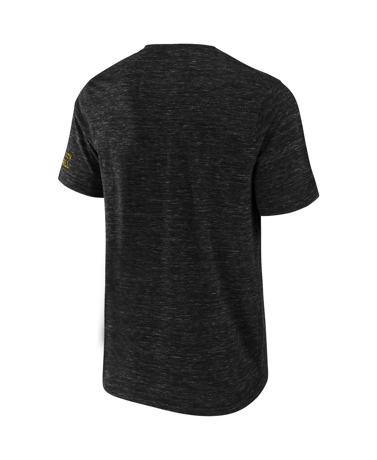 Fanatics Men's Nfl X Darius Rucker Collection By  Black Pittsburgh Steelers Slub Henley T-shirt In Black