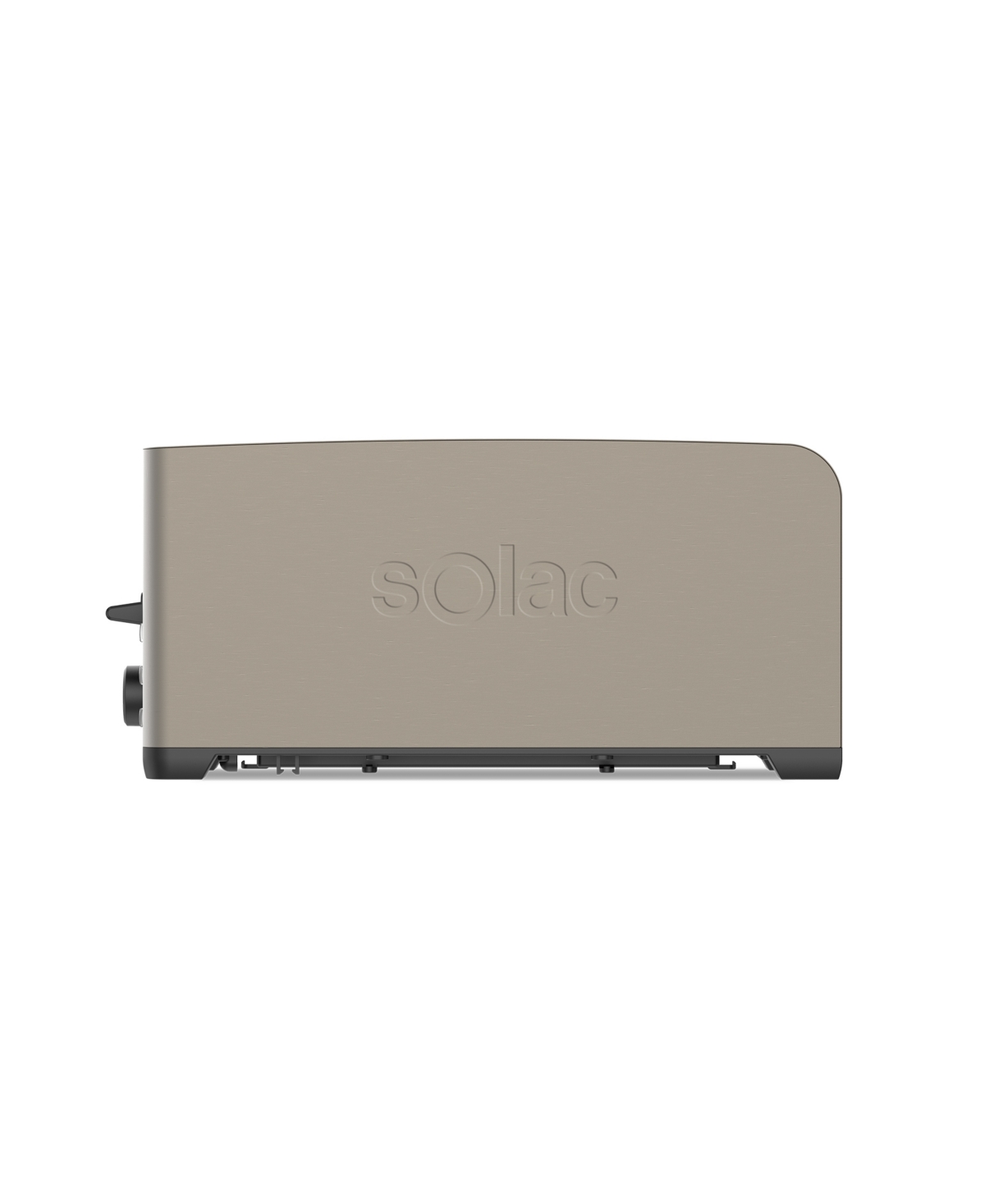 Solac My Toast Duplo Legend Stainless Steel 4-Slice Long Slot Toaster - Dark Brushed Stainless-steel