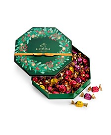 Holiday G Cube Truffle Tin, 50 Pieces