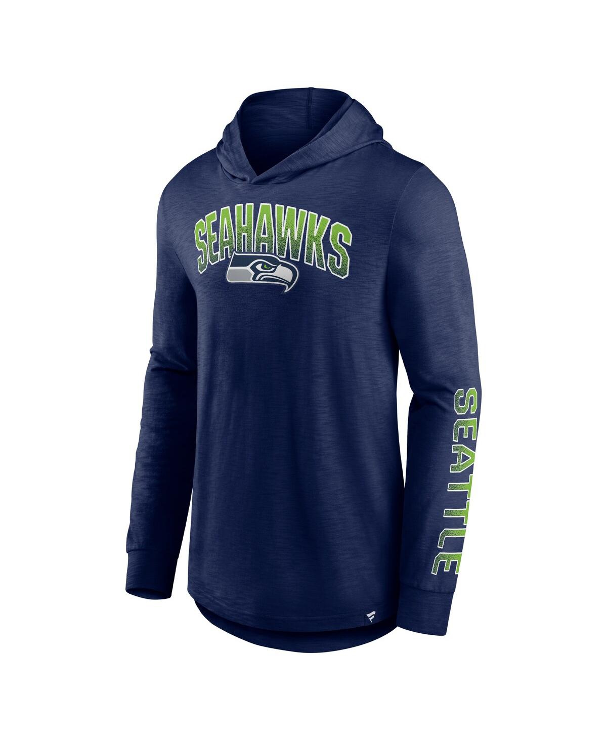Men's Fanatics CollegeSeattle Seahawks Front Runner Pullover Hoodie - Navy