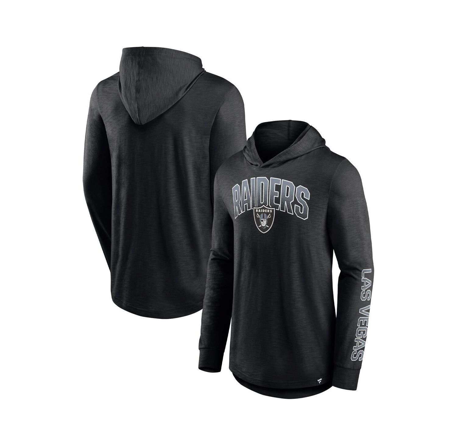 Men's Black Las Vegas Raiders Front Runner Pullover Hoodie