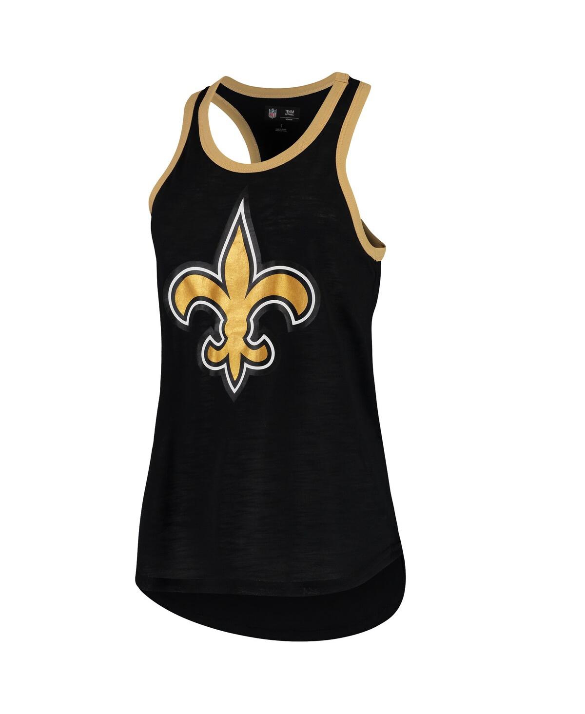 Shop G-iii 4her By Carl Banks Women's  Black New Orleans Saints Tater Tank Top