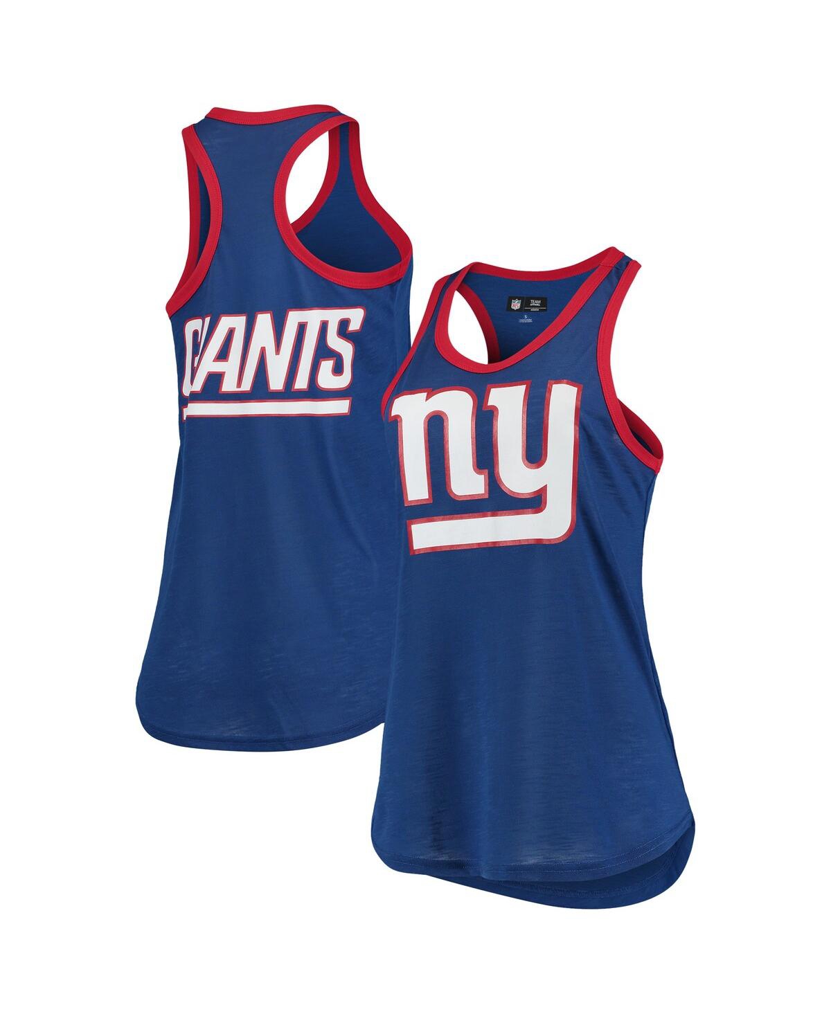 G-iii 4her By Carl Banks Women's  Royal New York Giants Tater Tank Top