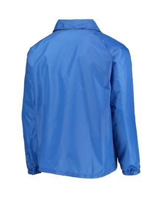 Men's Royal New York Giants Coaches Classic Raglan Full-Snap Windbreaker Jacket