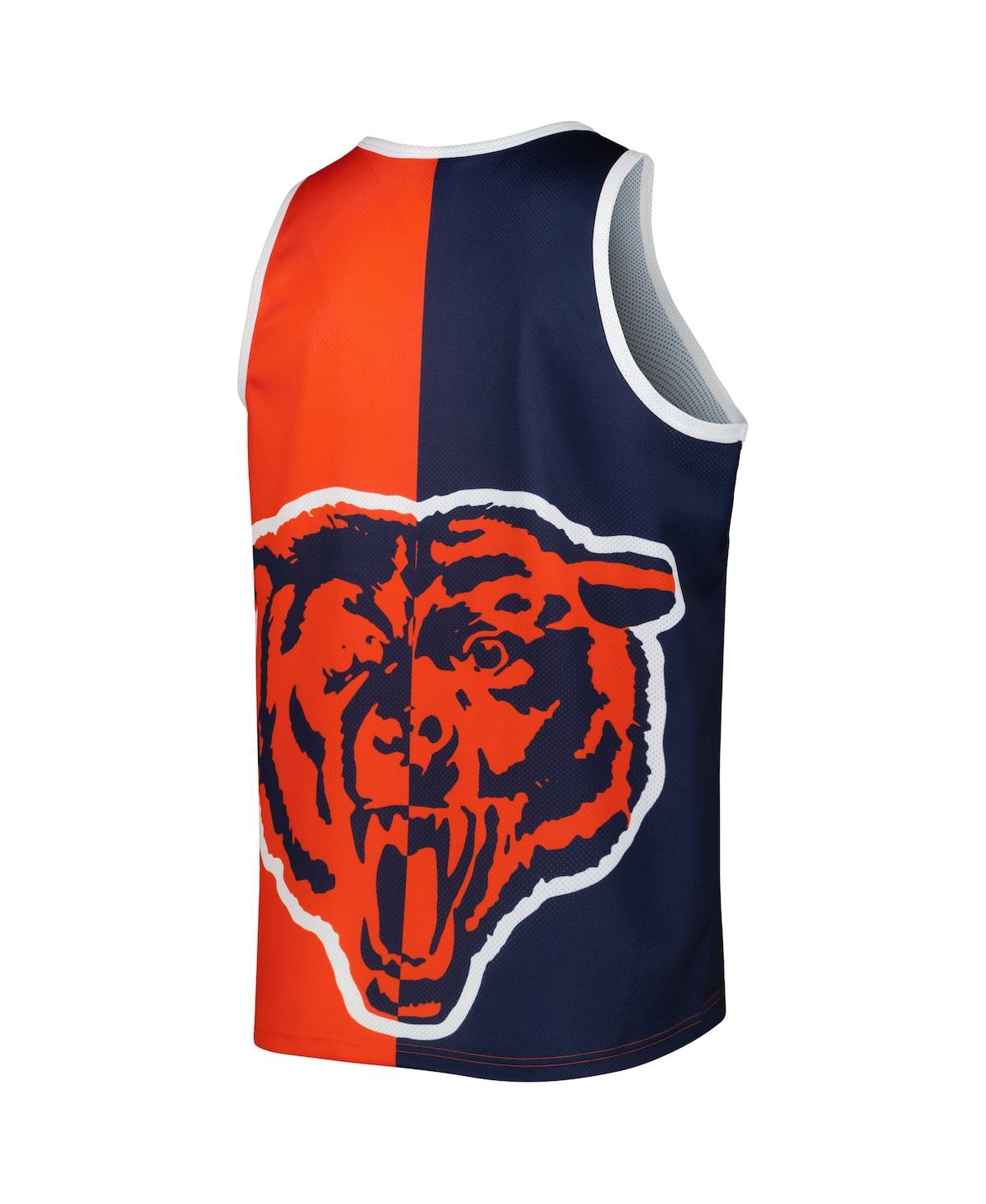 Mitchell & Ness Men's  Walter Payton Navy, Orange Chicago Bears Retired Player Graphic Tank Top In Navy,orange