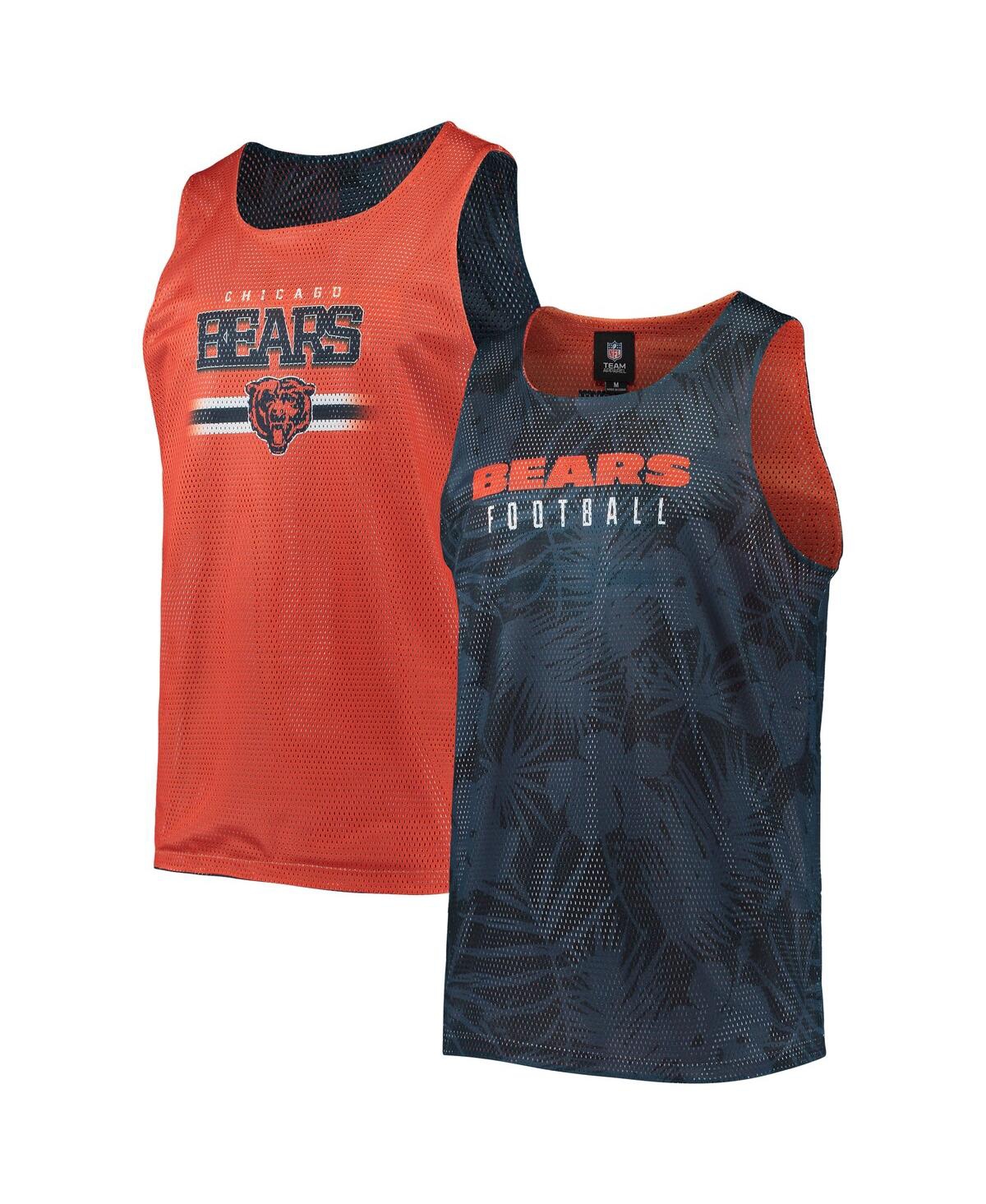 FOCO MEN'S FOCO NAVY CHICAGO BEARS FLORAL REVERSIBLE MESH TANK TOP