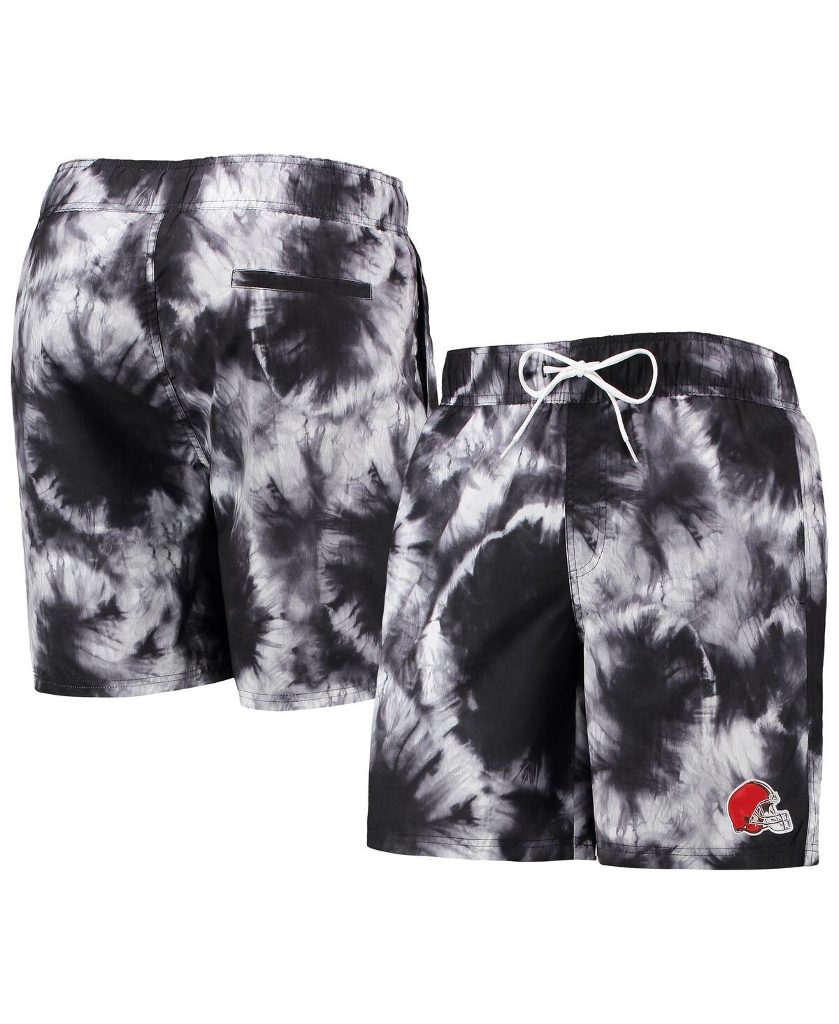 G-iii Sports By Carl Banks Black Cleveland Browns Splash Volley Swim Shorts In Black
