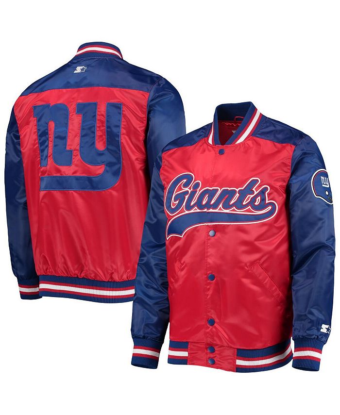 Starter Men's Red New York Giants The Tradition II FullSnap Team