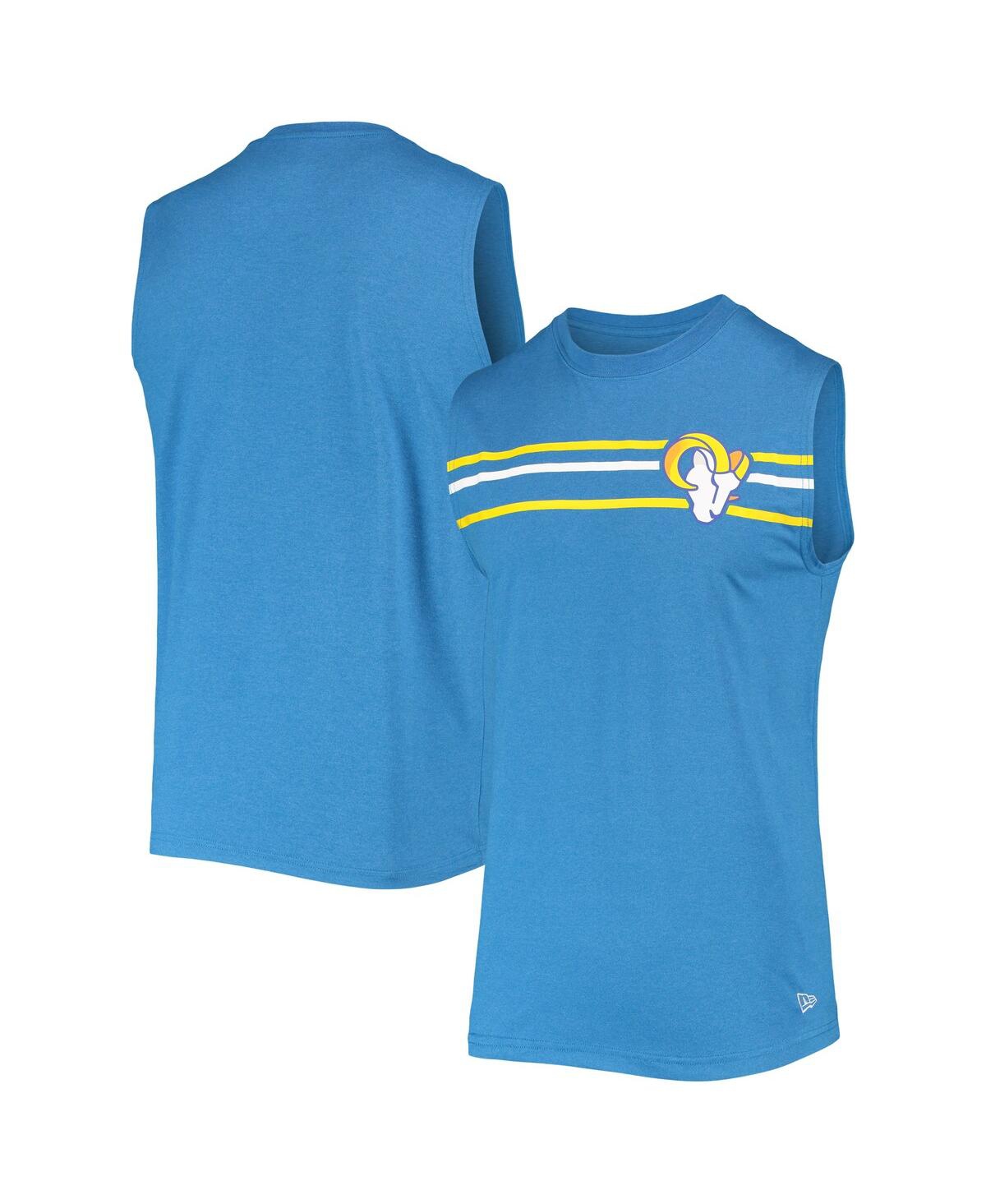 NEW ERA MEN'S NEW ERA ROYAL LOS ANGELES RAMS BRUSHED SLEEVELESS TANK TOP 