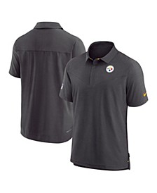 Men's Black Pittsburgh Steelers Lockup Performance Polo Shirt