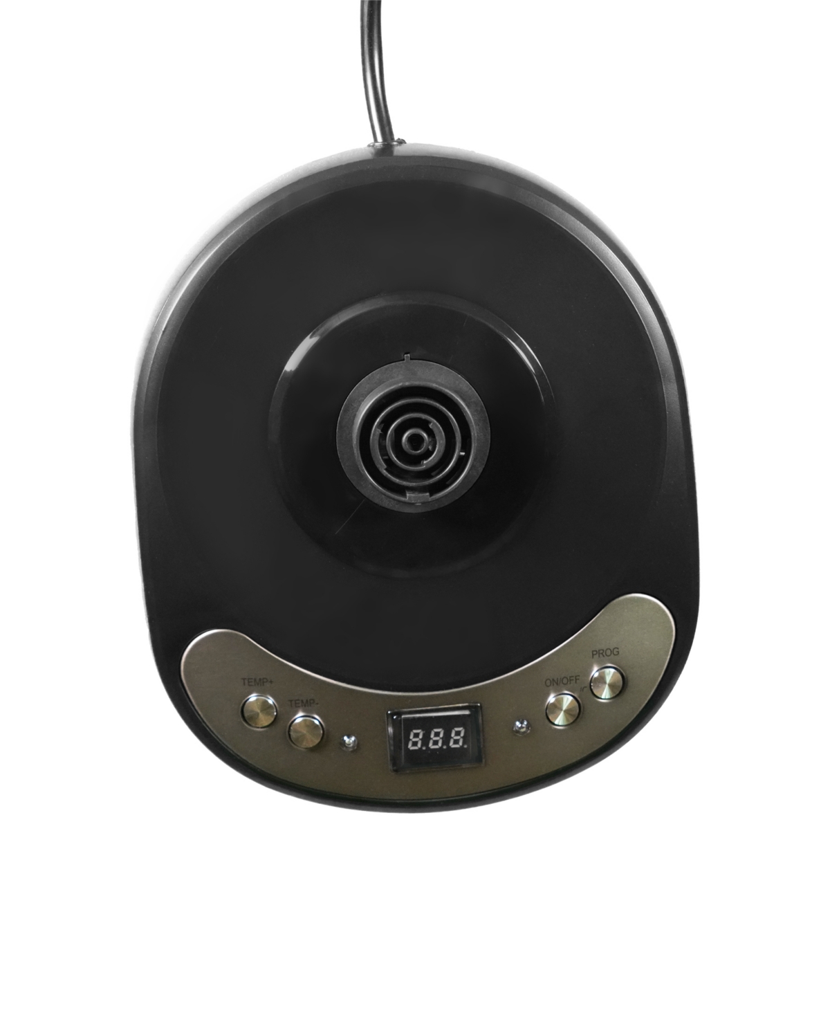 Solac Aroa Premium Cordless Glass Electric Brew Kettle with Adjustable Temperature - Dark Brushed Stainless-steel