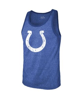 Men's Threads Jonathan Taylor Heathered Royal Indianapolis Colts Player Name and Number Tri-Blend Tank Top