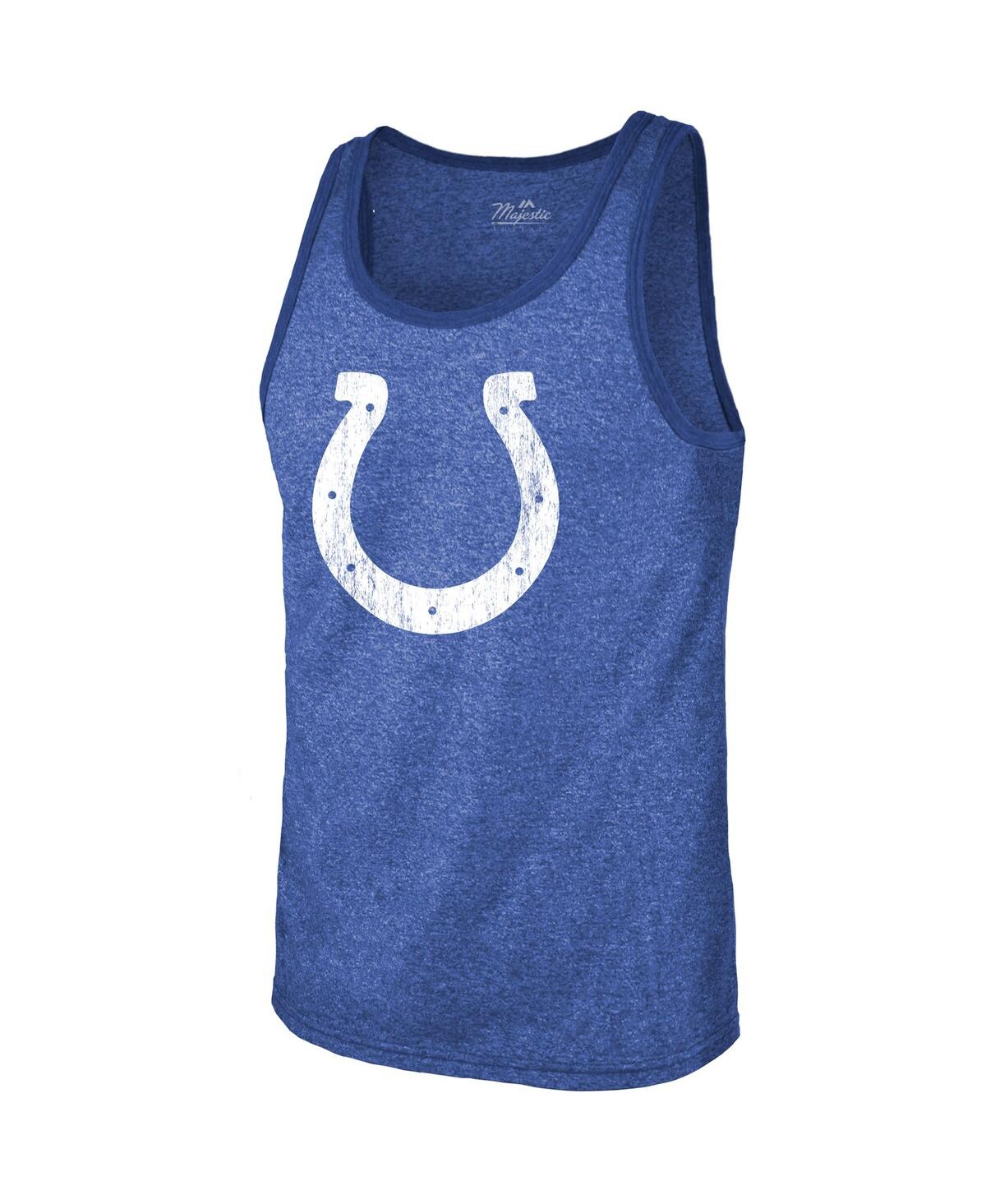 Shop Majestic Men's  Threads Jonathan Taylor Heathered Royal Indianapolis Colts Player Name And Number Tri