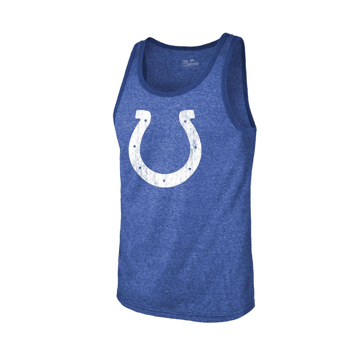Men's Threads Jonathan Taylor Heathered Royal Indianapolis Colts Player Name and Number Tri-Blend Tank Top