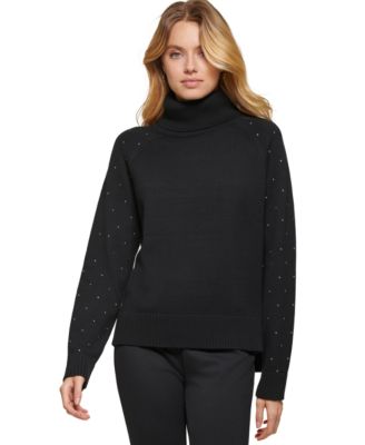 studded turtleneck