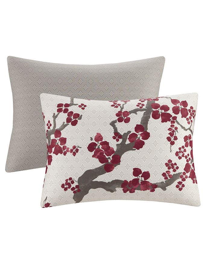 Natori Cherry Blossom 3Pc. Duvet Cover Set, Queen Macy's