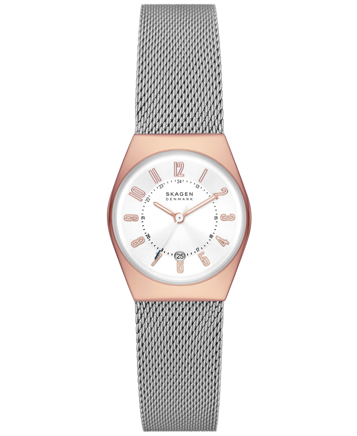 Skagen Women's Grenen Lille Solar-Powered Graystone Leather Watch, 26mm ...