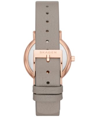 Women's Signatur Lille Sand Leather Strap Watch 30mm