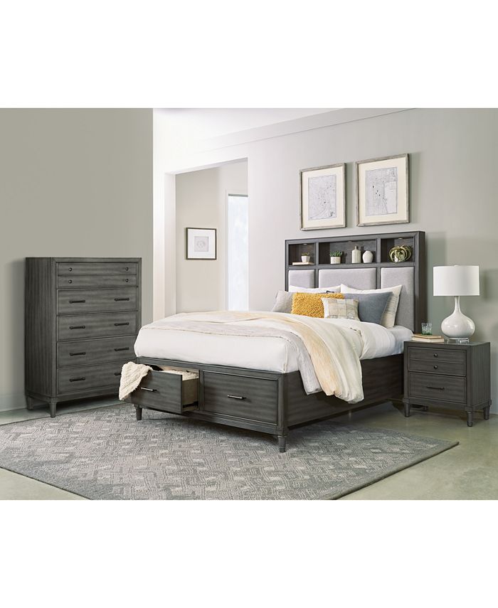 Interior Of A Modern Children S Bedroom With A Bunk Bed, A Chest Of Drawers And A Table With A