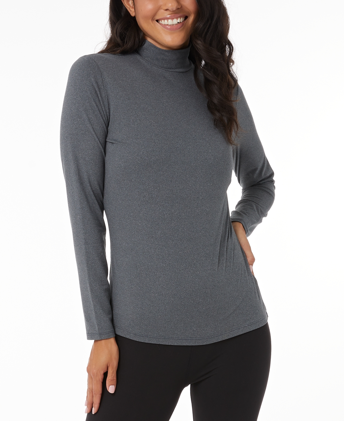 32 Degrees Fleece Mock-Neck Full Zip Sweatshirt | Smart Closet