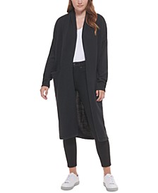 Women's Open-Front Long Cardigan