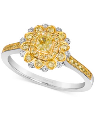 Le Vian Sunny Yellow Diamond (1/2 ct. t.w.) & Vanilla Diamond