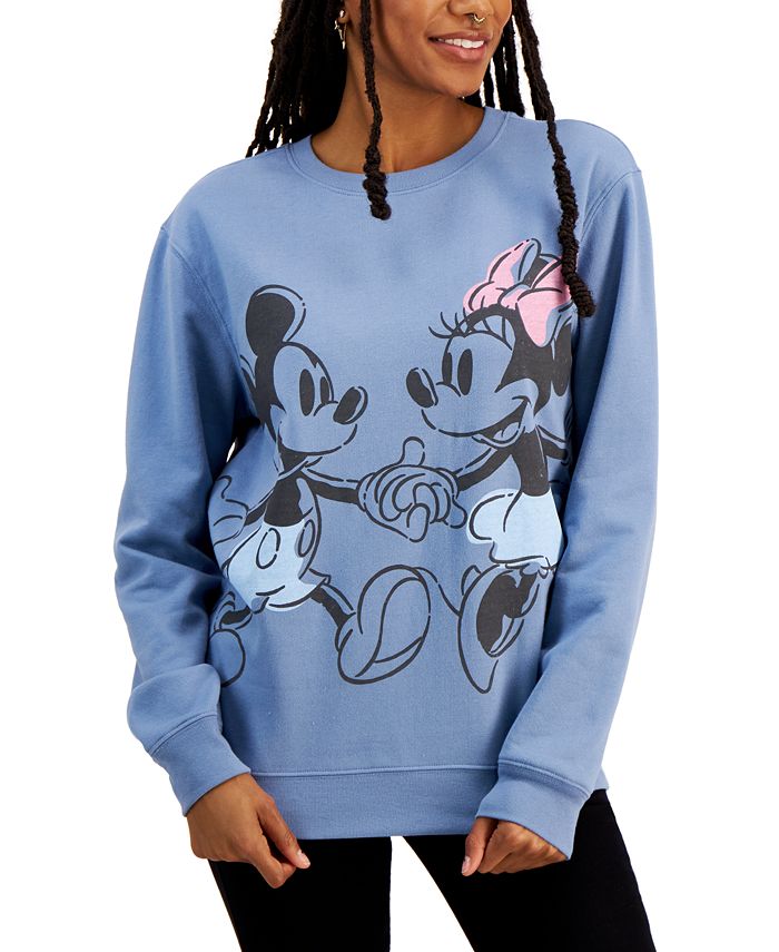 Disney Juniors' Mickey u0026 Minnie Crewneck Sweatshirt - Macy's