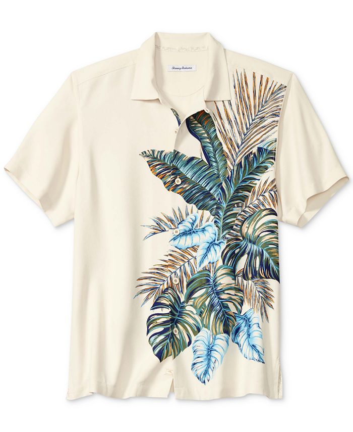 Tommy Bahama Men's Classic Fit Sand Froncisco Silk Camp Shirt - Macy's