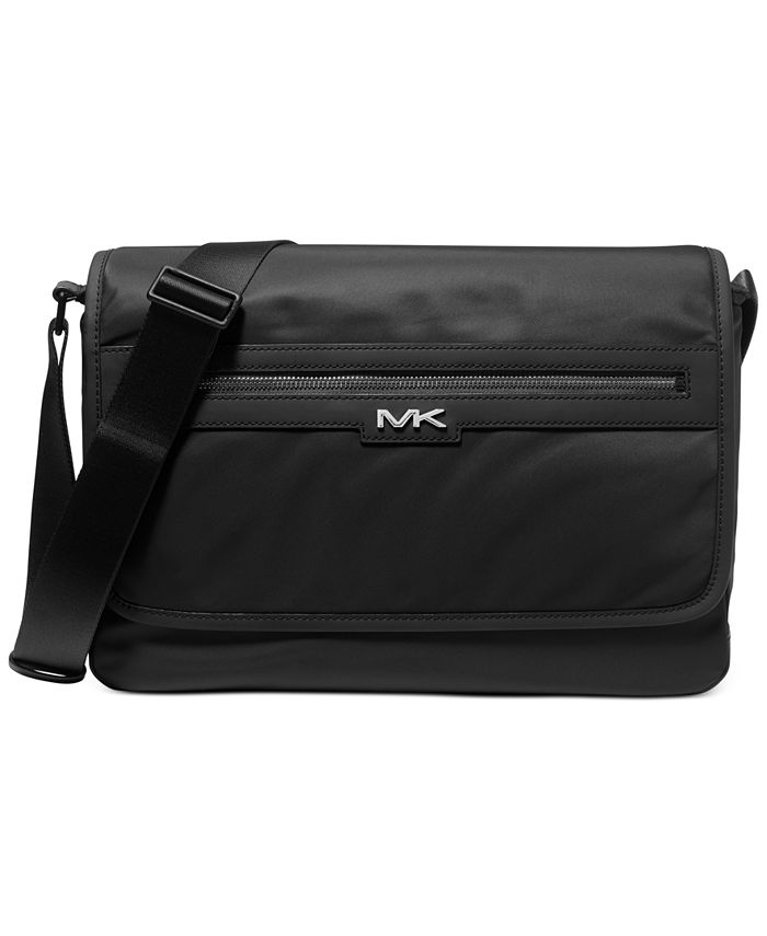 Michael Kors Men's Solid Gabardine Logo Messenger Bag & Reviews - All  Accessories - Men - Macy's