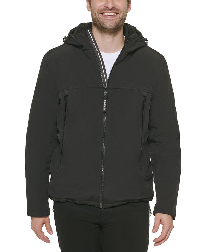 Calvin Klein Men's Sherpa Lined Infinite Stretch Soft Shell Jacket &  Reviews - Coats & Jackets - Men - Macy's